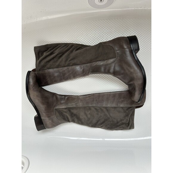 Cole Haan Riding Boot Women’s 8 1/2 Knee High Low Heel Taupe Brown Equestrian - Picture 3 of 7